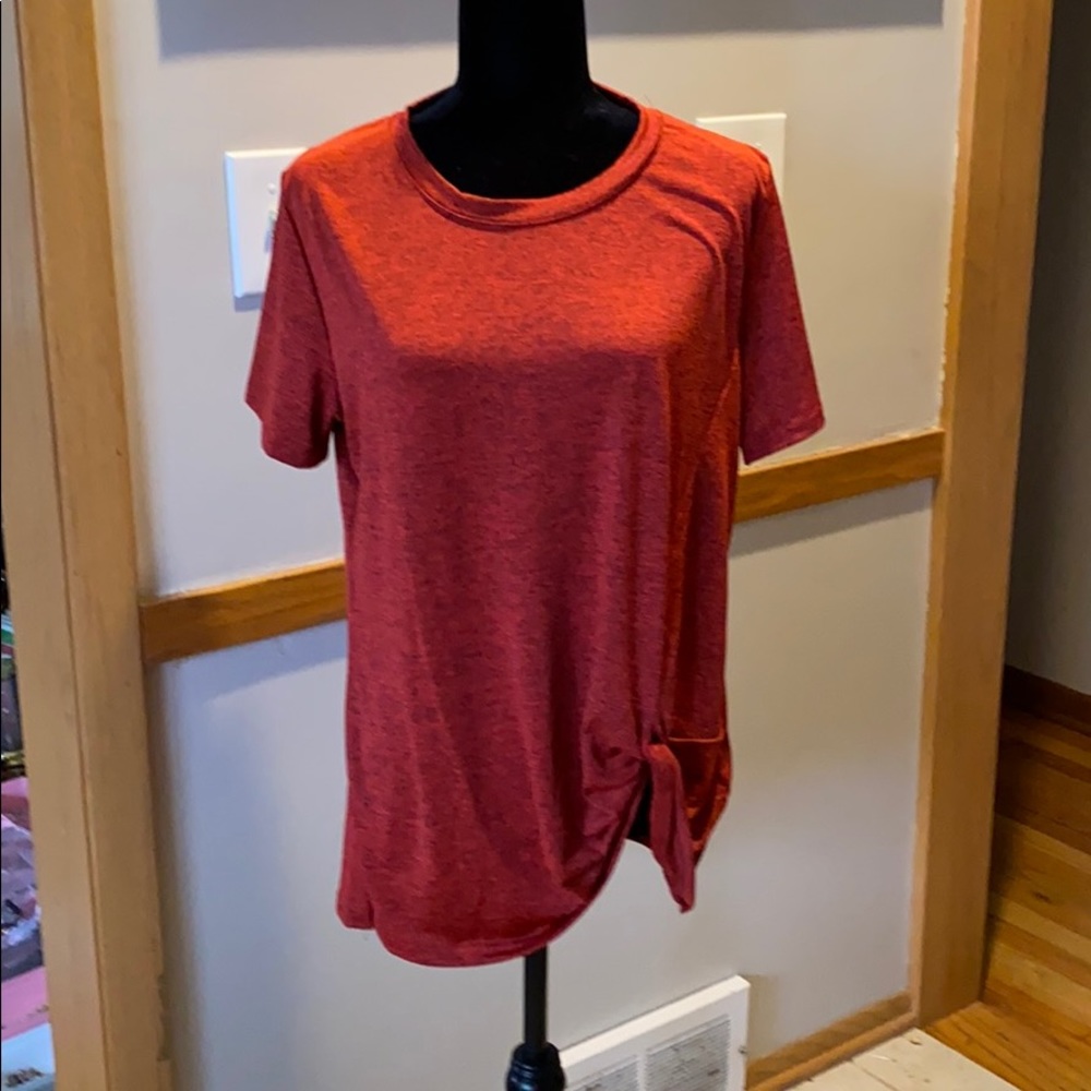 Top with gathering at side ! Very flattering on!
